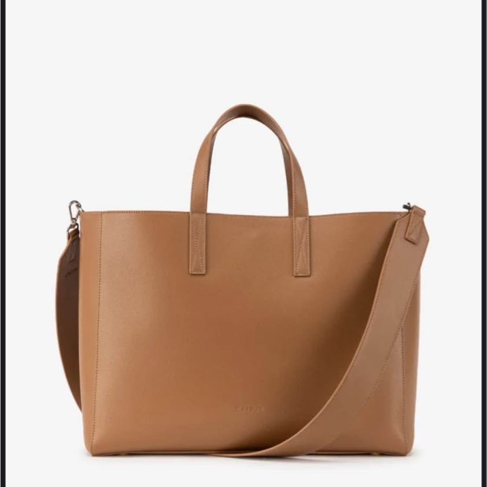Calpak Haven 16" Laptop Tote Bag in Toffee